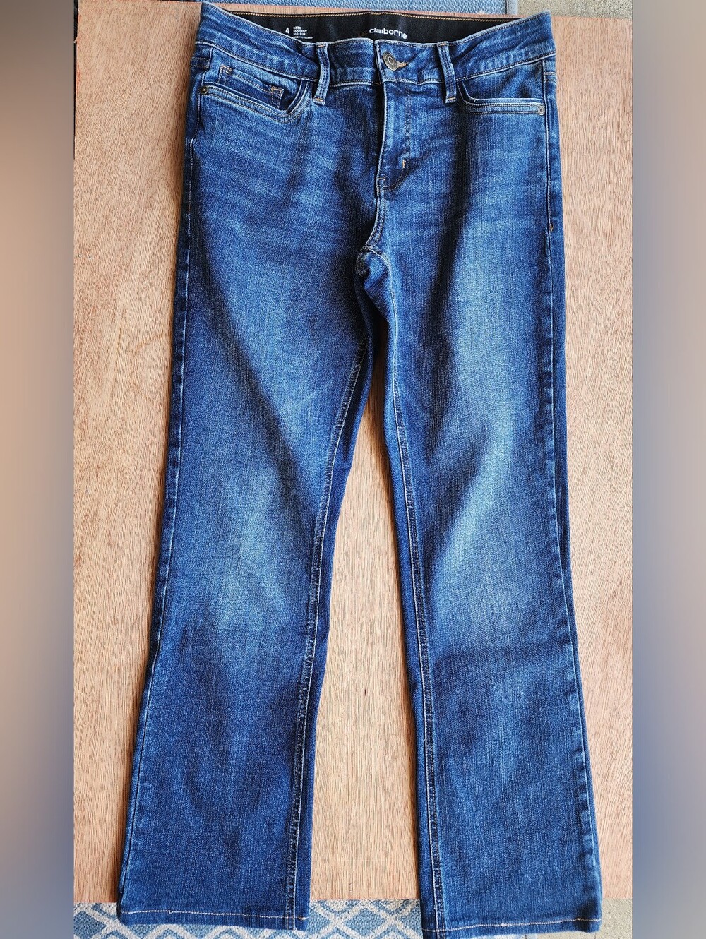 Liz Claiborne Mid Rise Bootcut Denim Jeans - Medium Wash Size 4